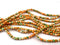 Orange Green Turquoise Jade Gemstone Beads, 6mm, Round